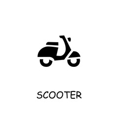 Scooter flat vector icon
