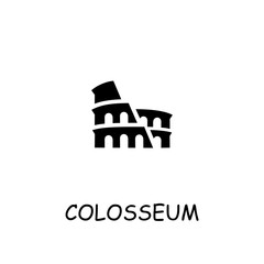 Colosseum flat vector icon
