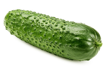 cucumber isolated on white background, clipping path, full depth of field