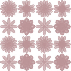 Fototapeta premium beige geometric tapestry leaf motif
