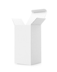 blank packaging white cardboard box for ecology product design