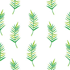 palm leaf minimal trendy design seamless pattern for fabric