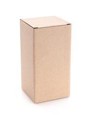 blank packaging brown cardboard box for ecology product design