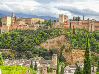 Fototapeta na wymiar Granada Alhambra, Nasridenpalast