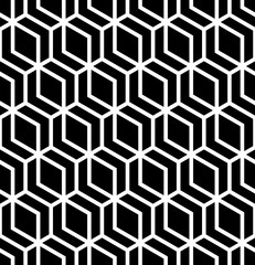 Vector geometric seamless pattern. Modern geometric background. Mesh with hexagonal cells.