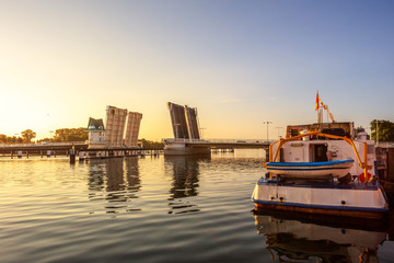 Fototapeta premium Schleibrücke, Kappeln, Deutschland 