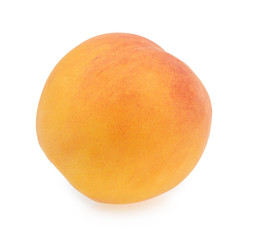 Peach isolated on white background