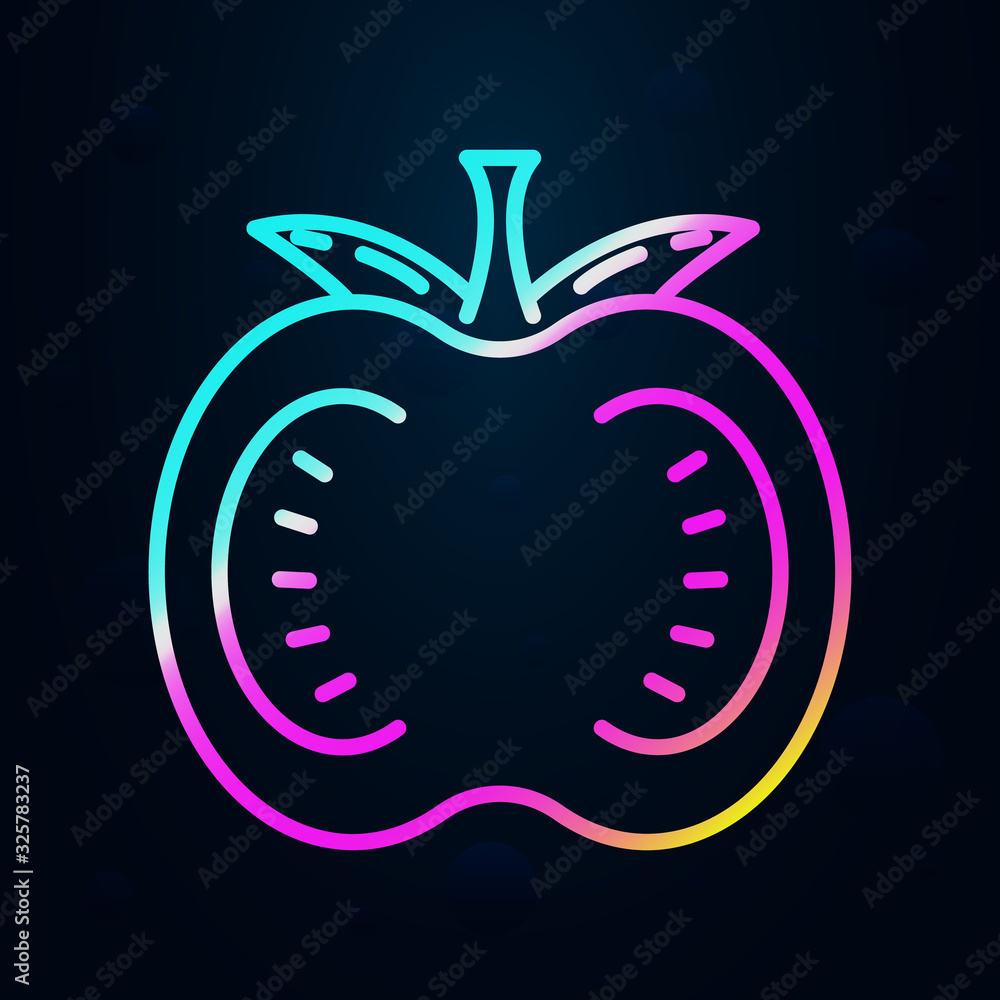 Poster tomato in nolan style icon. simple thin line, outline vector of vegetables icons for ui and ux, webs