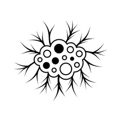 Isolated virus icon vector design