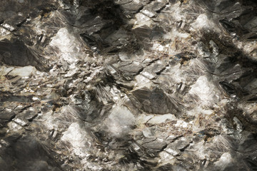 Muscovite, mica, isinglass, or potash mica crystals
