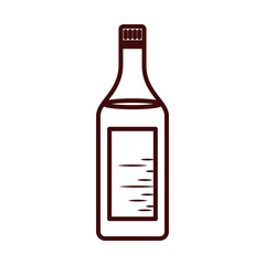 Isolated oil bottle line style icon vector design