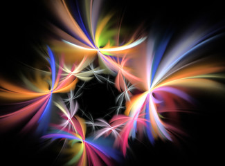 abstract multicolored fractal pattern