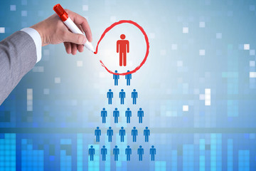 Online recruitment and job search concept