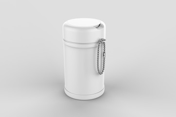 Container Cup For Branding, 3d render illustration.
