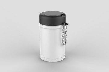 Container Cup For Branding, 3d render illustration.