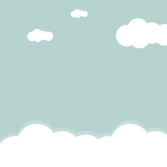 Sky background with clouds design vector illustration