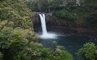 Fototapeta premium Rainbow Falls (Waianuenue) in Big Island, Hawaii 