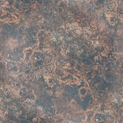 Red, rusty stone granite with stains under the iron. Seamless texture of natural stone color bronze. Designer blank square copy spase background.