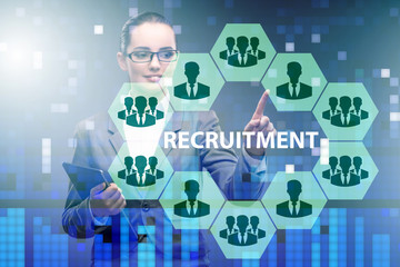 Online recruitment and job search concept