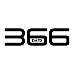 366 days icon number calendar. vector illustration icon, also known as leap year day, is a date added to most years that are divisible by 4. - obrazy, fototapety, plakaty