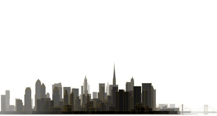 Fototapeta na wymiar city metropolis architectural landscape 3d illustration