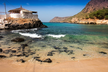 Tarrafal beach in Santiago island in Cape Verde - Cabo Verde