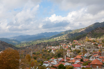 Fototapeta na wymiar Fojni, Dorf, Troodos-Gebirge, Zypern