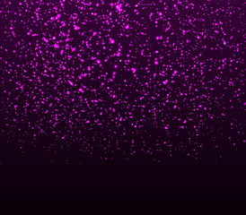 Glowing sparkles. Falling abstract particles.