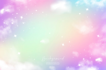 Unicorn Sky Colorful Gradient 11