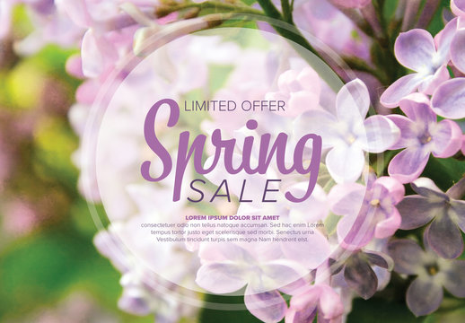 Spring Sale Flyer Layout