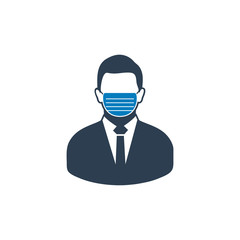 Air Pollution Icon. Flat style vector EPS.