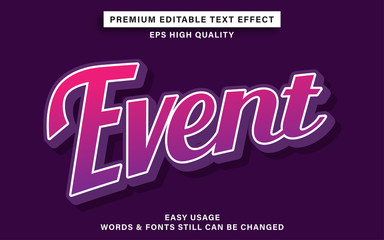 event text effect