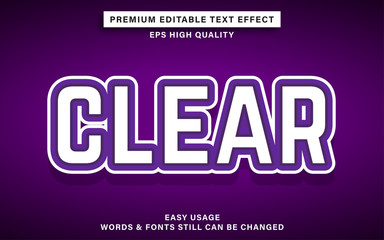 clear text effect