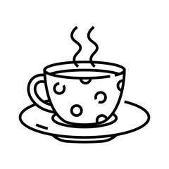 Cup of drink line icon, concept sign, outline vector illustration, linear symbol.