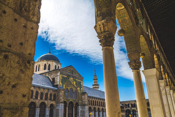 Exterior of Omayad mosque in ancient City of Damascus (Syrian Arab Republic) © ali