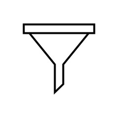 funnel tool construction isolated icon