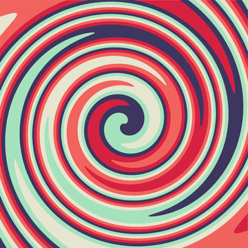 Twirl Twist paint 60s Retro colors abstract fluid backgrounds  Swirl vortex vector background