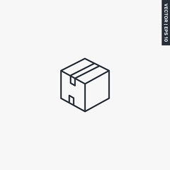 Package, linear style sign for mobile concept and web design