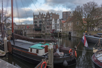 Fototapeta na wymiar Rotterdam historical buildings and cityscape