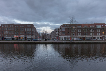 Rotterdam historical buildings and cityscape