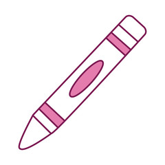 Isolated crayon half line half color style icon vector design