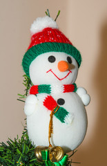 Snowman as christmas ornament