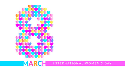 Greeting card for March 8