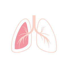 Isolated lungs icon vector design