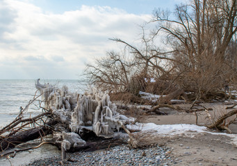 Frozen Landscape on Lake Ontario