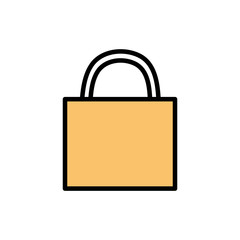 Isolated padlock icon line and fill style icon vector design