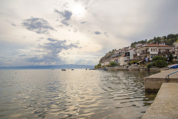 Ohrid lake panorama