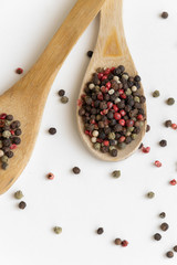 Mix of pepper seeds, spicy and condiment ingredients