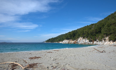 Kastani beach . Skopelos island . Sporades , Greece Beutiful beaches .