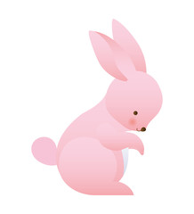 Cute rabbit cartoon vector design